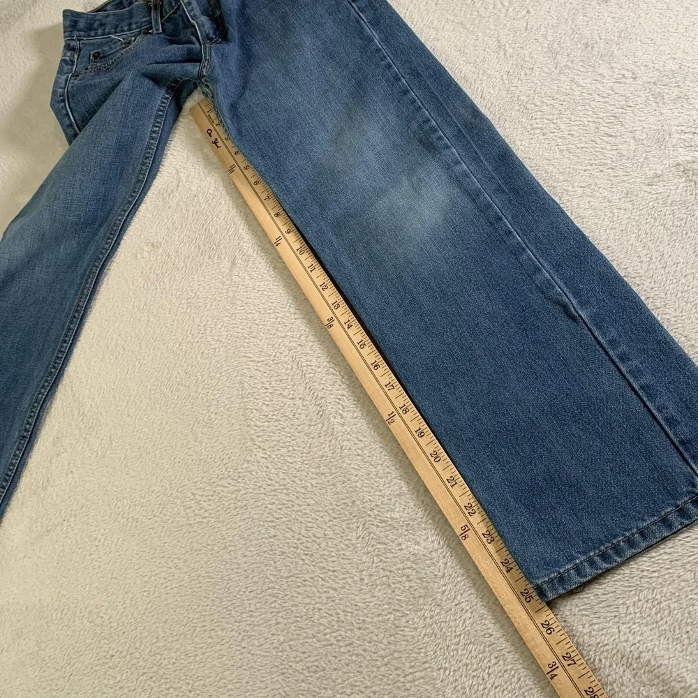 Levis 550 Relaxed Jeans Girls 10 25x25 Blue Medium Wash Mid‎ Rise Straight Denim